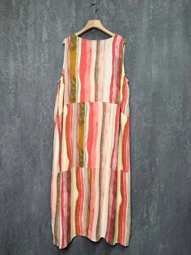 Сарафан в полоску ЭттоПлюс 0026-1 размеры 50- 62 фото 13