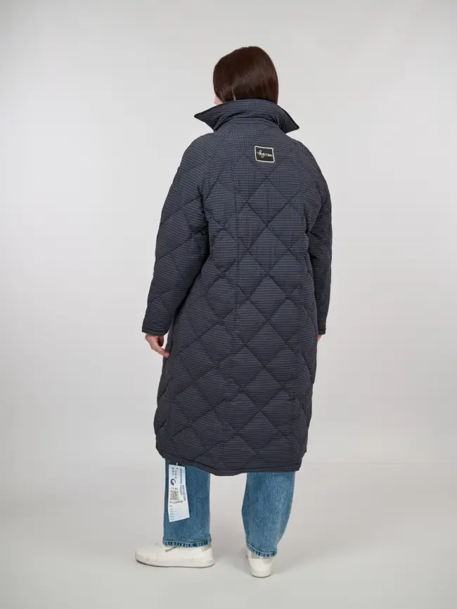 Пуховое пальто 61010 Размер 50-56 фото 2