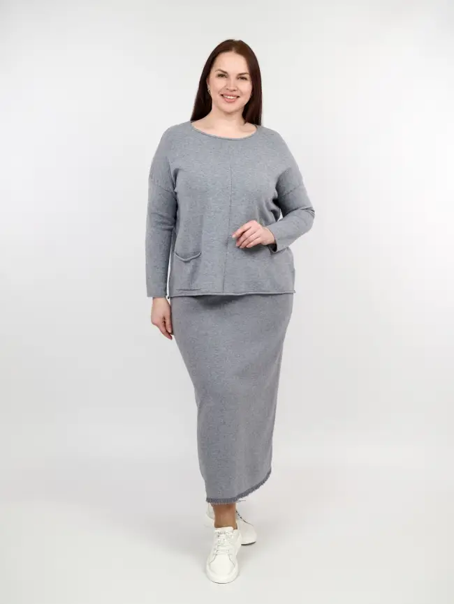 Джемпер ЭттоПлюс 1235 Размер 48-56 фото 50