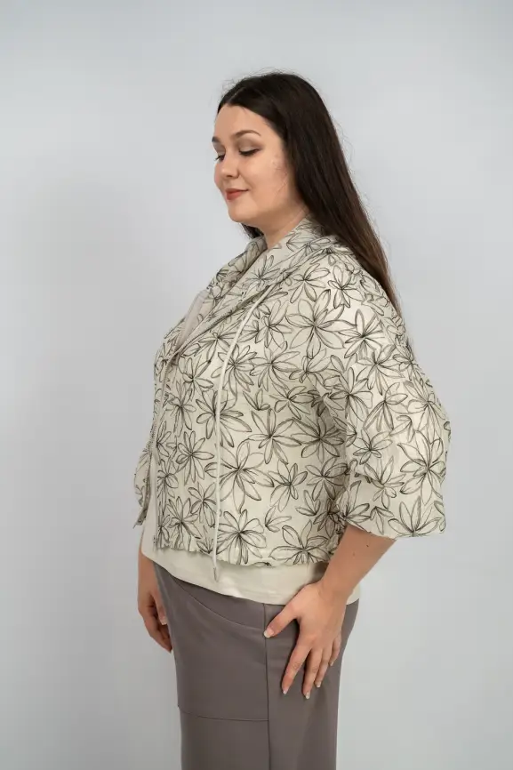 Ветровка-пыльник на молнии 9182 фото 14