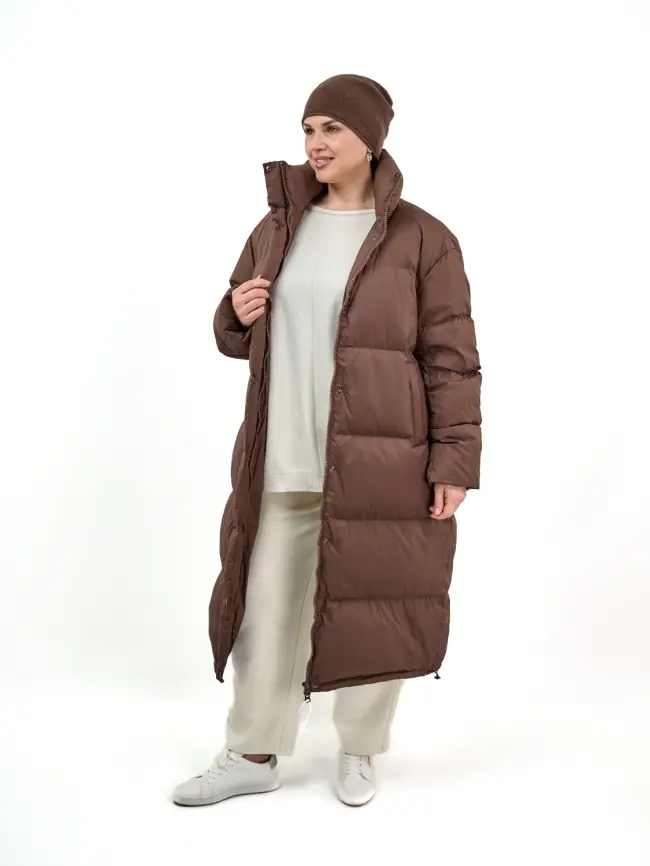 Брюки с защипами 