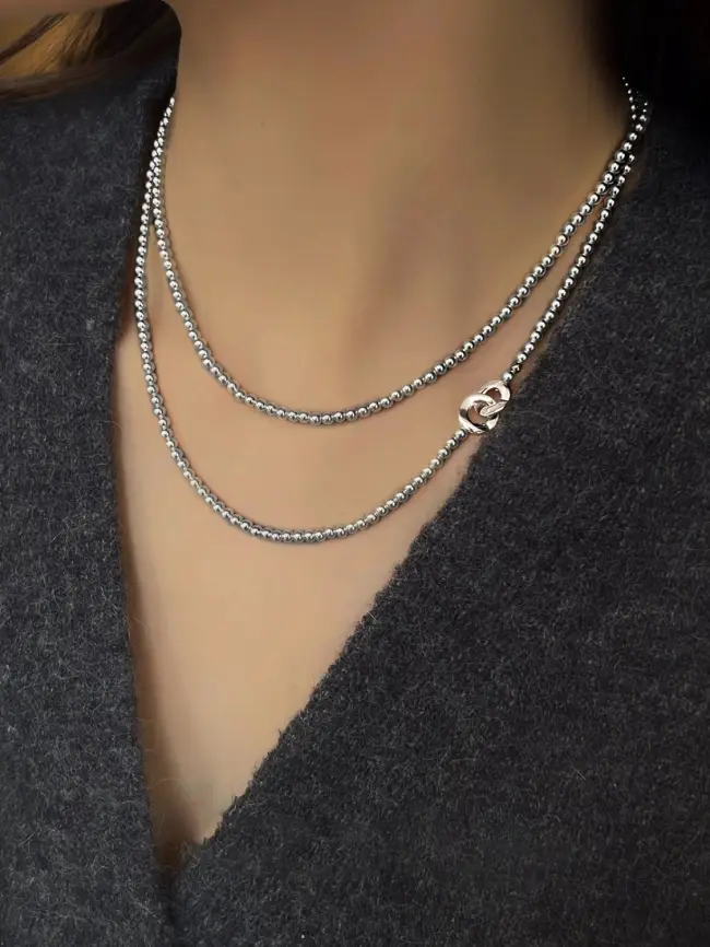 Ожерелье из мелких жемчужин Б0065 фото 1