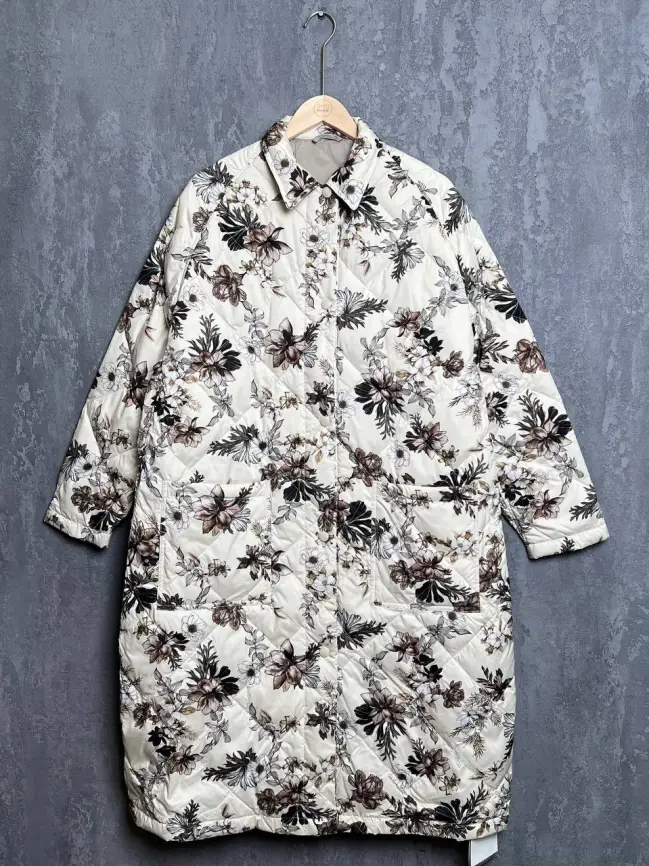 Пуховое пальто 51010 Размер 48-56 фото 13