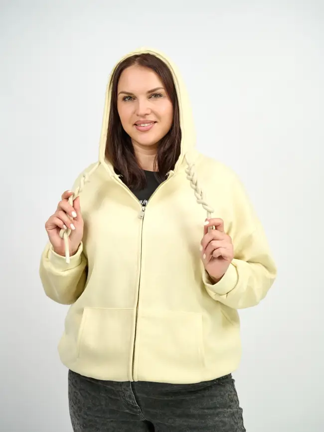 Худи зип утепленное оверсайз размер 50-58 506 фото 52