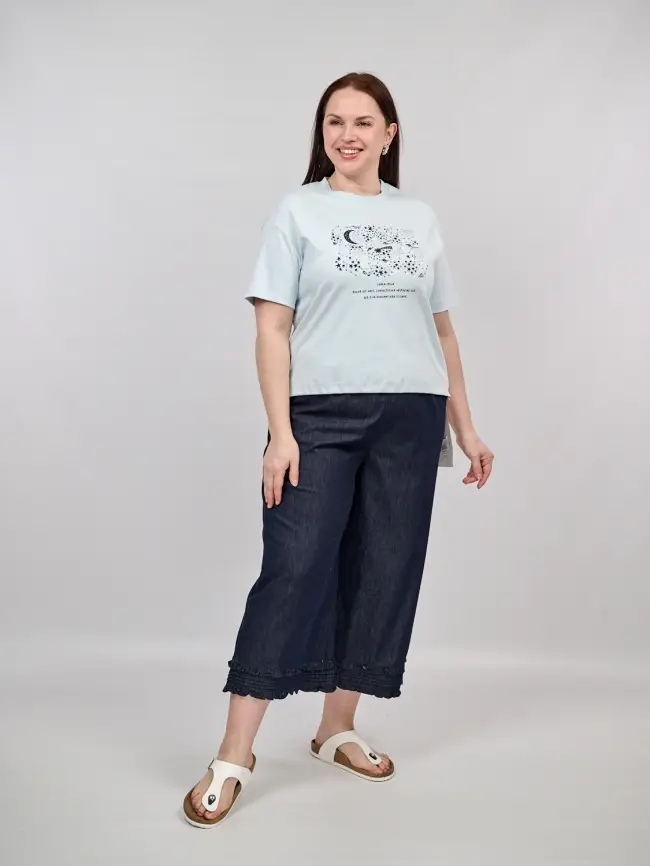 Футболка с принтом 95143 Размер 50-54 фото 6