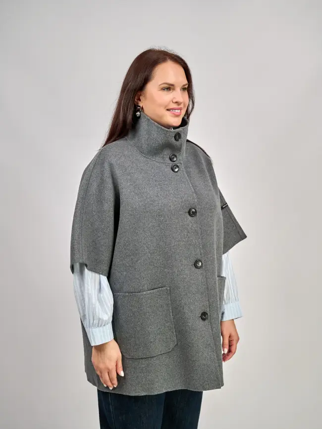 Пальто шерсть 0718 Размер 50-58 фото 28