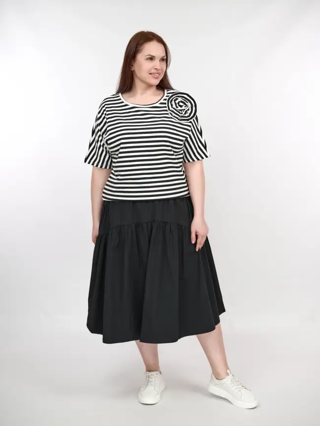 Футболка полоска ЭттоПлюс 33415 Размеры 50-58 фото 54