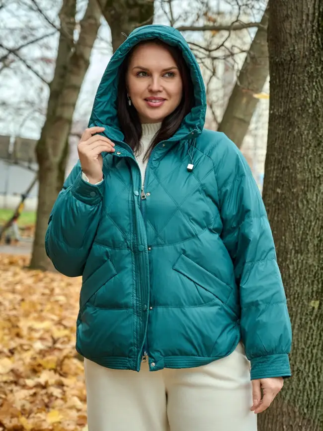 Пуховая куртка ЭттоПлюс 2553 Размер 48-52 фото 157