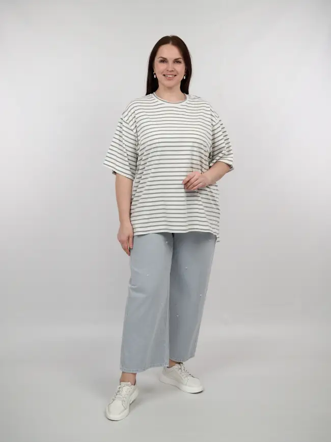 Футболка в полоску ЭттоПлюс 034 Размер 50-58 фото 6