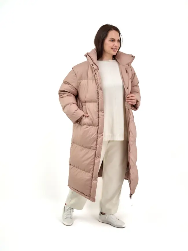 Пуховое пальто 9066 Размер 54-58 фото 56