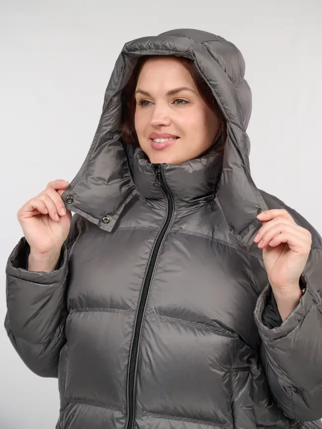 Пуховик зимний 9903 удлиненный Размер 50-60 фото 84