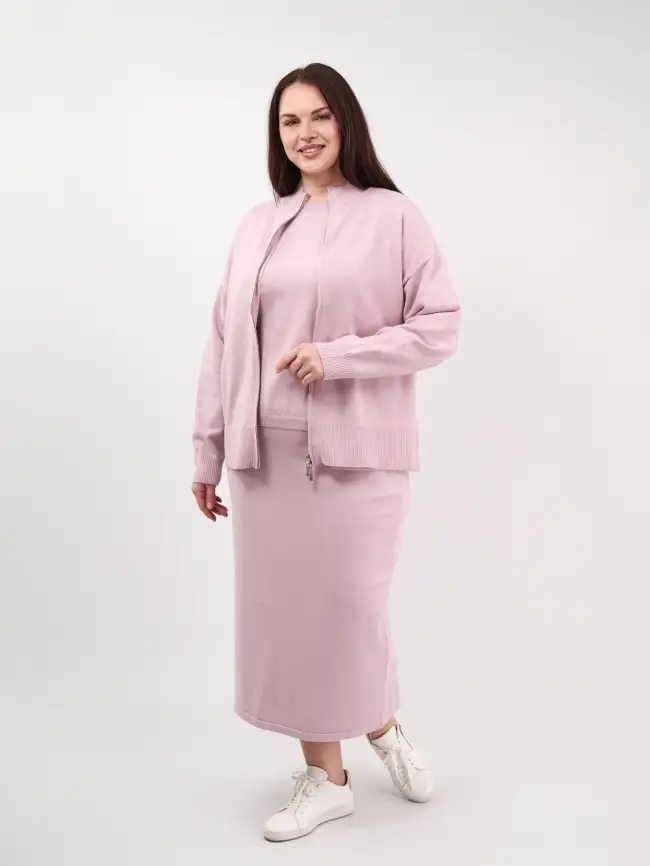 Кофта на молнии 25411 ЭттоПлюс Размер 50-58 фото 45