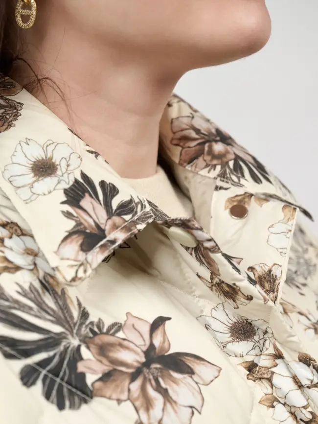 Пуховое пальто 51010 Размер 48-56 фото 11