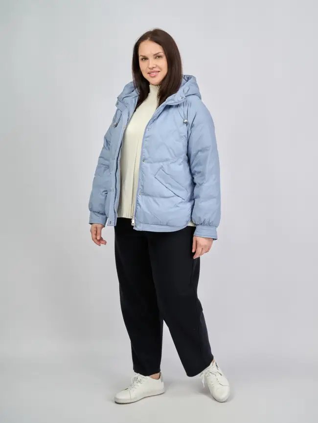 Пуховая куртка ЭттоПлюс 2553 Размер 48-52 фото 120