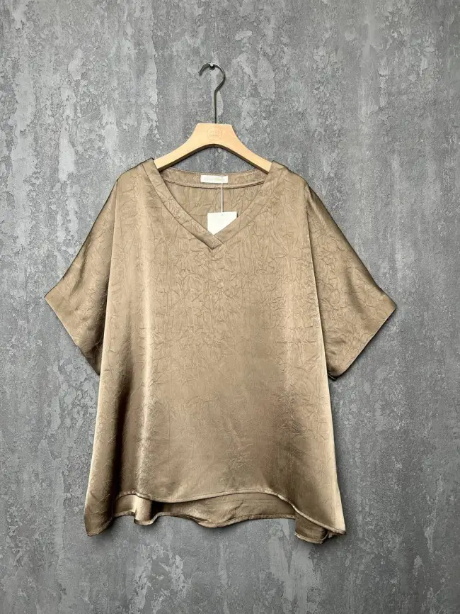 Блуза с v-вырезом ЭттоПлюс 1003 Размеры 50-58 фото 21