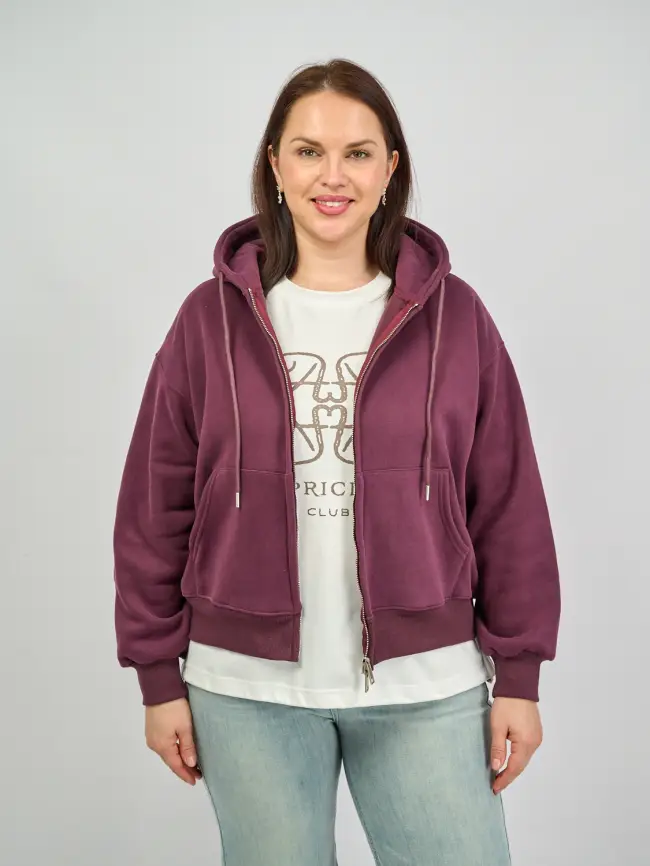 Худи зип утепленное 10 Размер 46-54 фото 38