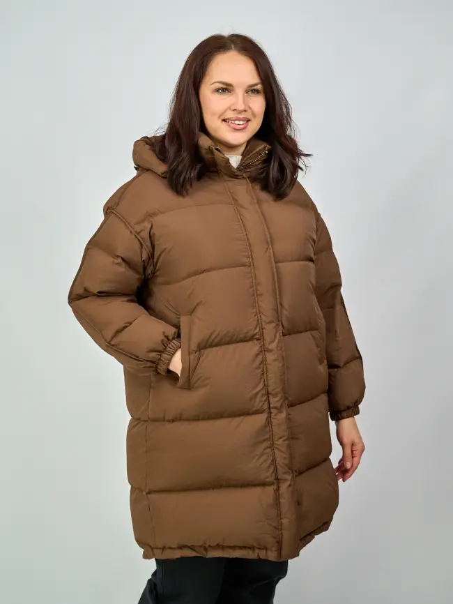Пуховик А-силуэт 811 фото 22