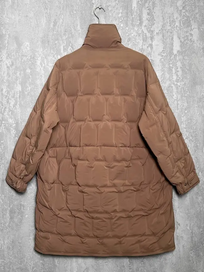 Пуховое пальто 6325 Размер 46-56 фото 8