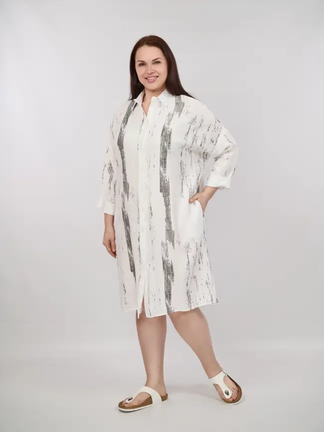 Платье рубашка ЭттоПлюс 22983 Размер 50-58 фото 14