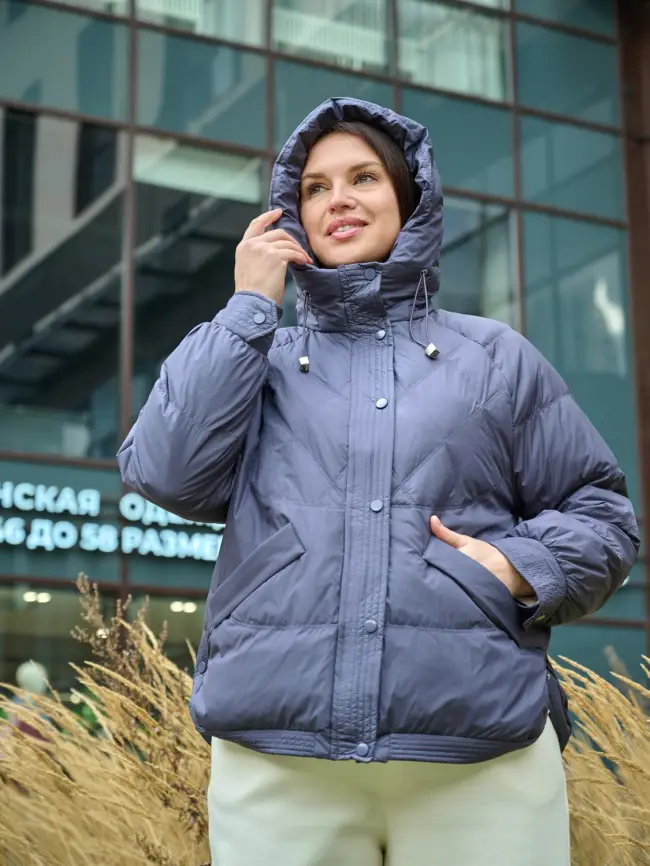 Пуховая куртка ЭттоПлюс 2553 Размер 48-52 фото 73