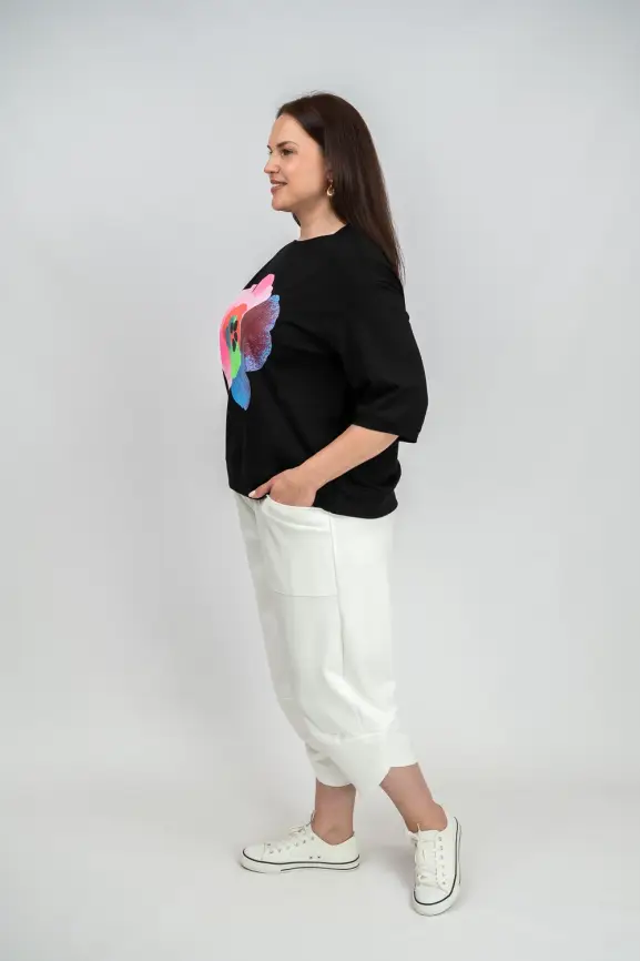 Лонгслив Цветы 25001 ЭТТОПЛЮС фото 24