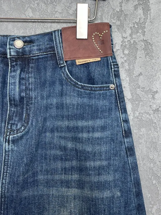 Юбка джинсовая 37305 Размеры 46-56 фото 2