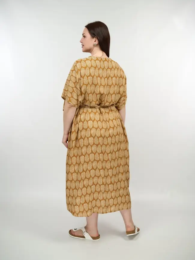 Туника-халат (жёлтый)348 фото 3