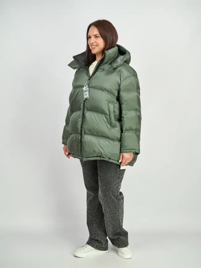 Пуховик зимний 9903 удлиненный Размер 50-60 фото 30