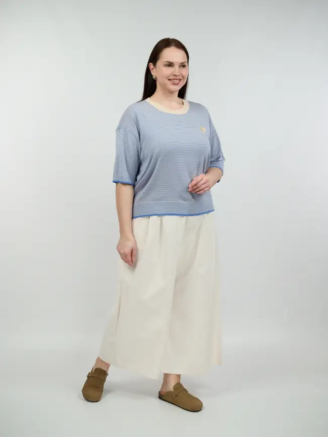 Джемпер облегченный ЭттоПлюс 25415 размер 48-54 фото 26