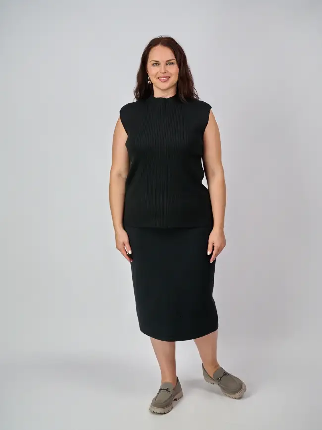 Джемпер без рукавов ЭттоПлюс 876 Размер 54-58 фото 66