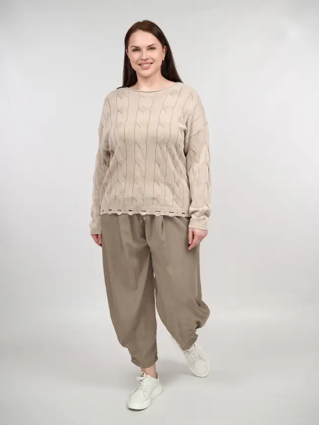 Джемпер Италия с круглым горлом 3388 Размер 50-58 фото 54