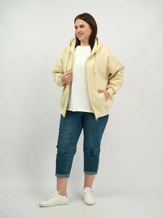 Худи зип утепленное оверсайз размер 50-58 506 фото 63