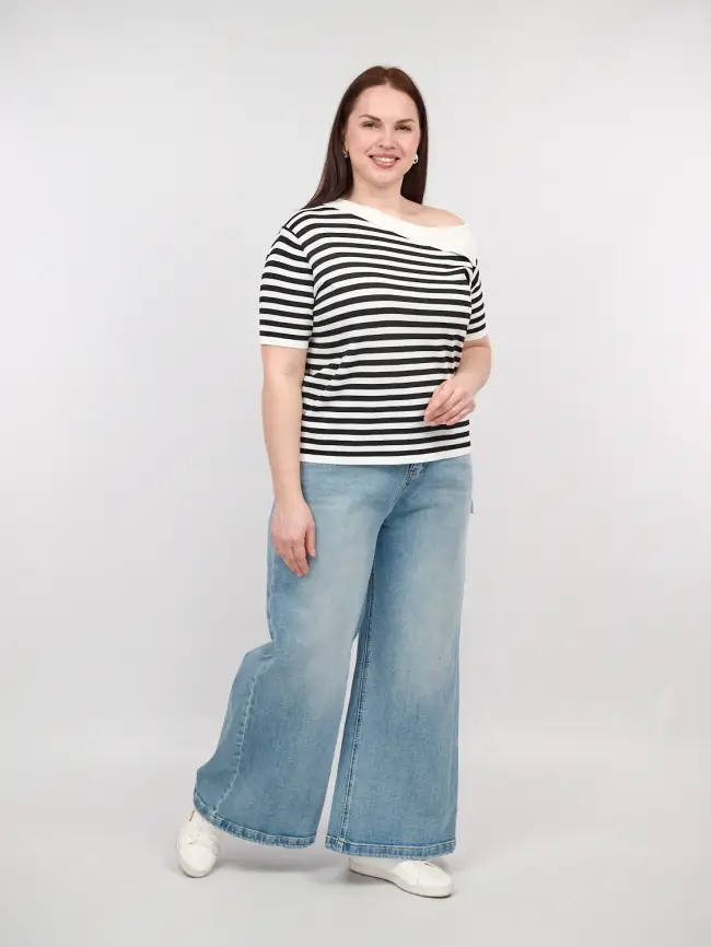 Джемпер короткий рукав 23063 размер 50- 56 фото 20