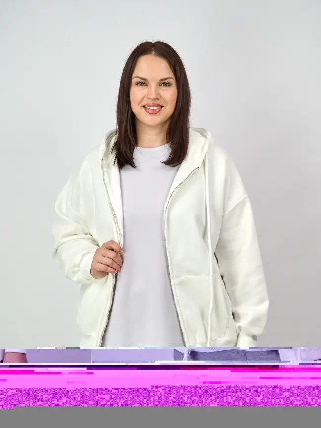 Худи зип утепленное оверсайз размер 50-58 506 фото 12