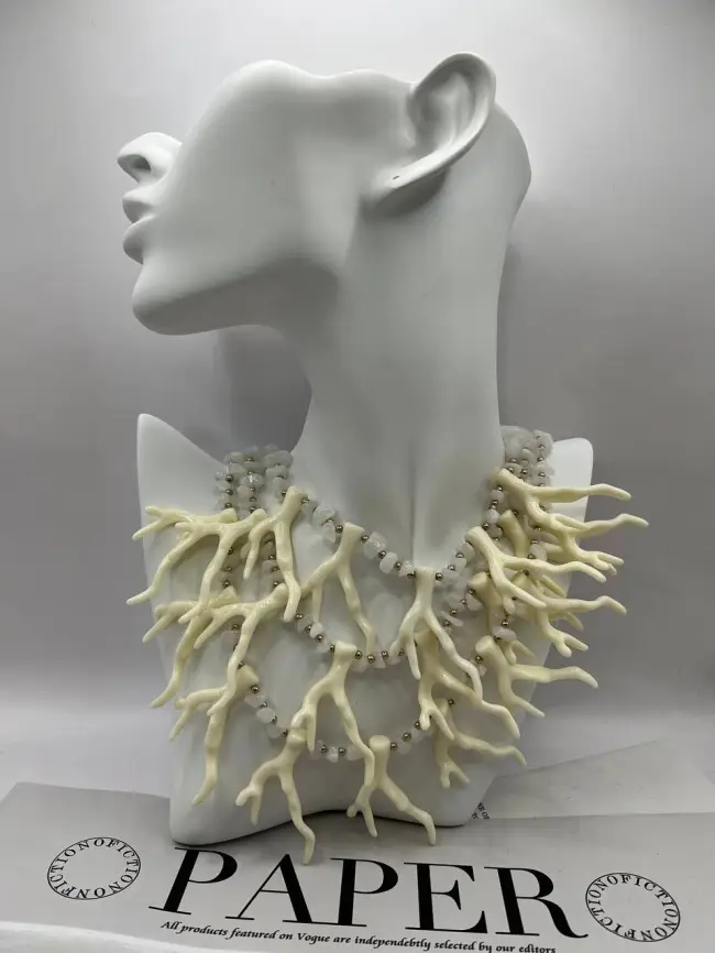 Многослойное колье коралл Италия LF-89 фото 3