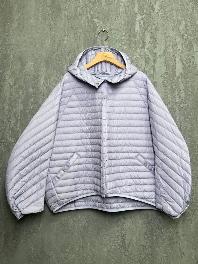 Куртка пух легкая короткая с заклепками 8183 Размер 48-58 фото 78
