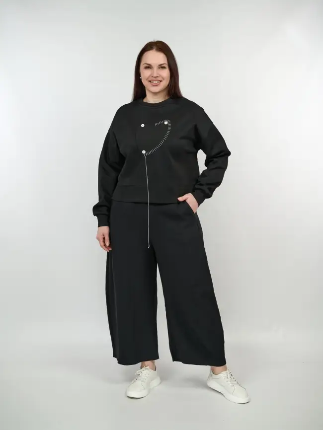 Брюки палаццо 38317 размер 54- 58 фото 41