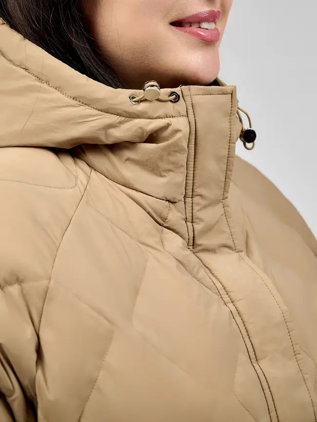 Стеганая куртка с капюшоном 8815 фото 48