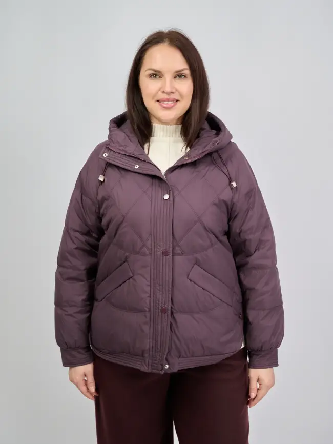 Пуховая куртка ЭттоПлюс 2553 Размер 48-52 фото 10