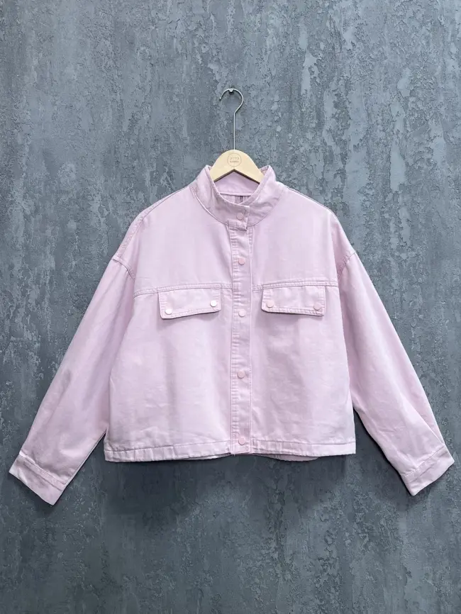 Куртка джинсовая (розовый) 88203 Уценка фото 1