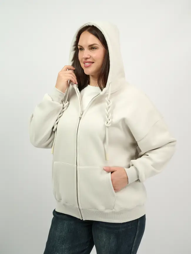 Худи зип утепленное оверсайз размер 50-58 506 фото 199