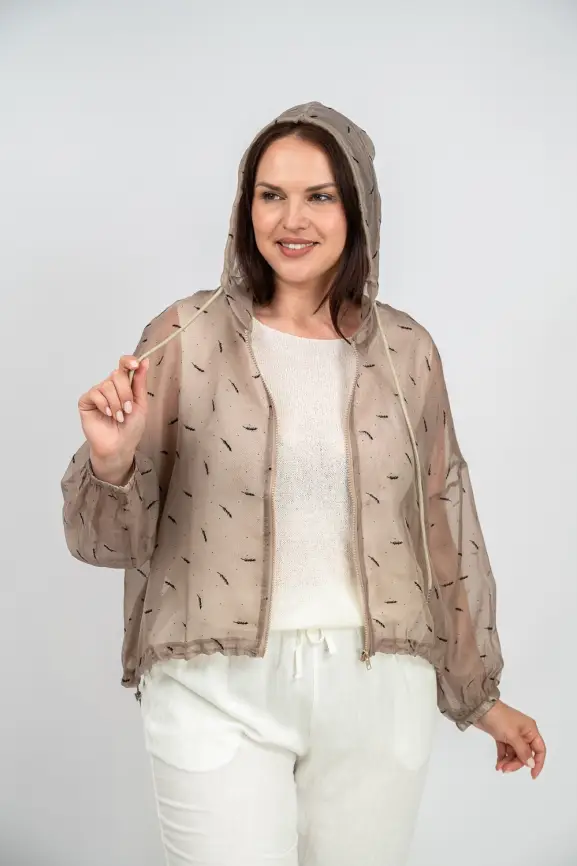 Ветровка-пыльник с принтом 6717 фото 14