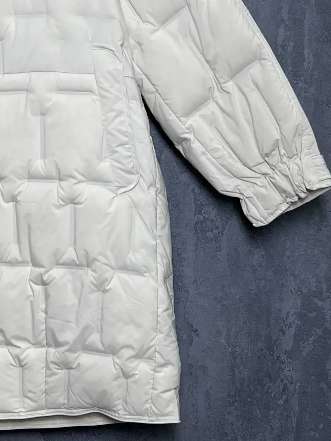 Пуховое пальто 6325 Размер 46-56 фото 3