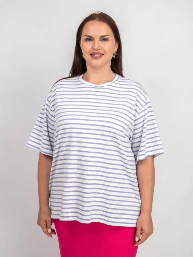 Футболка в полоску ЭттоПлюс 034 Размер 50-58 фото 64