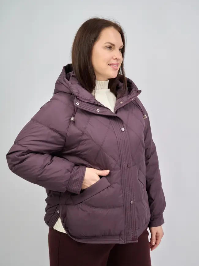 Пуховая куртка ЭттоПлюс 2553 Размер 48-52 фото 12