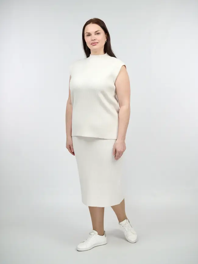 Юбка лапша-карандаш ЭттоПлюс 491 Размер 52-56 фото 12