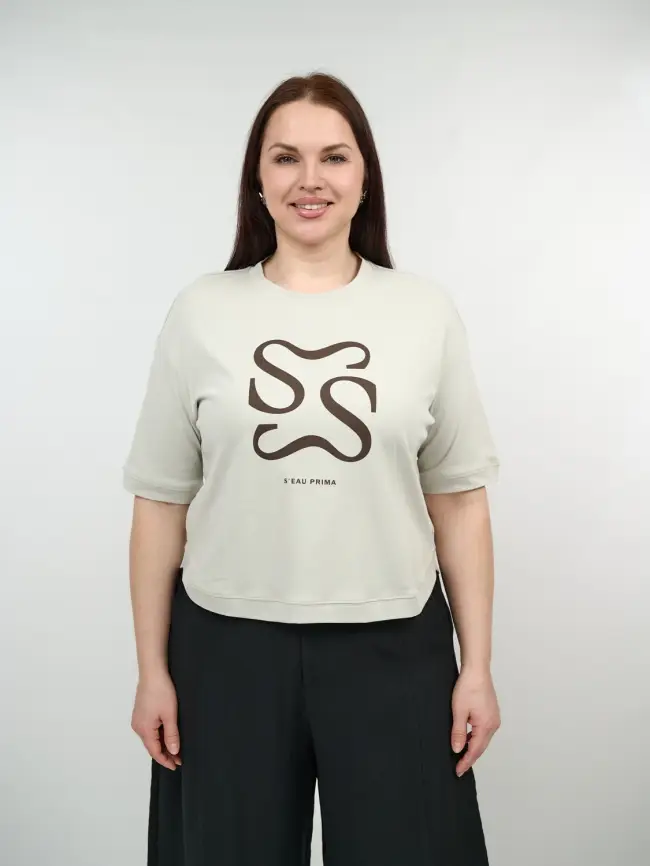 Футболка с принтом 95148 Размер 50-54 фото 35