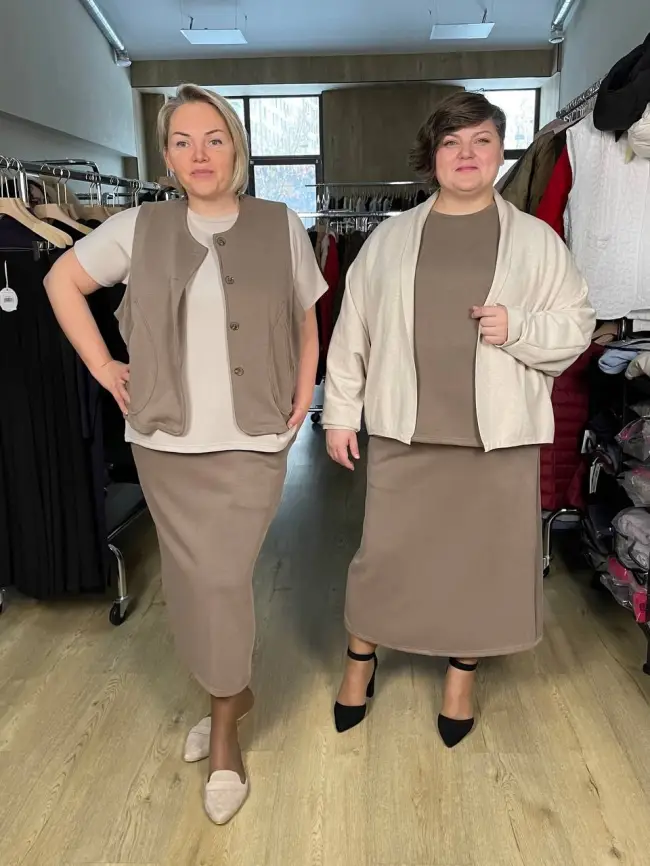 Костюм с юбкой 0012 Размеры 52-58 фото 36