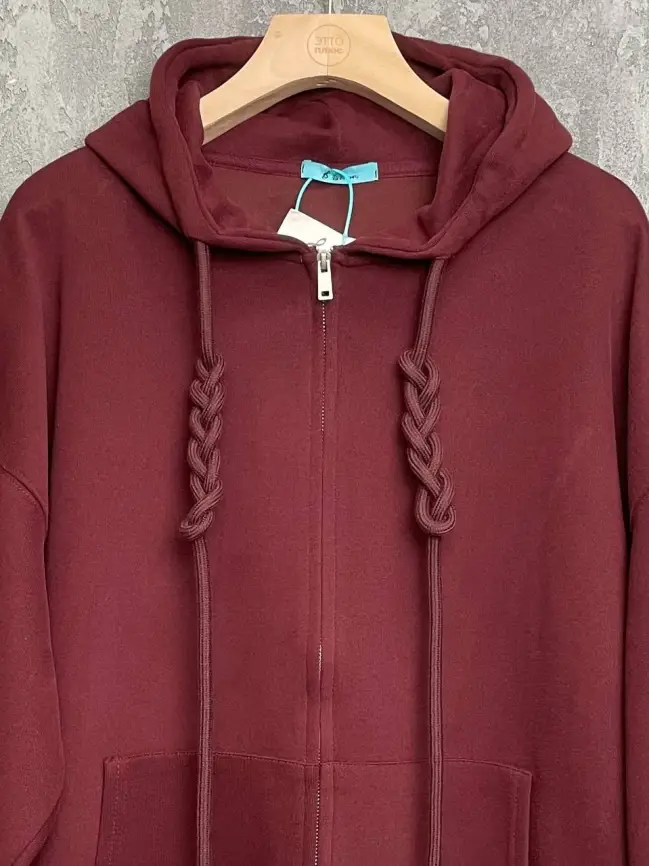 Худи зип утепленное оверсайз размер 50-58 506 фото 29