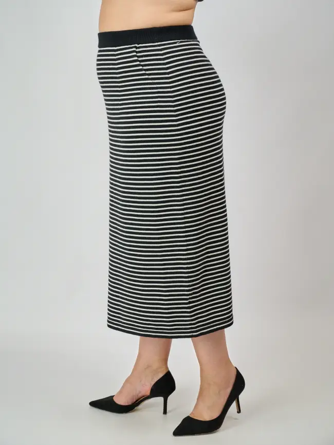 Юбка в полоску ЭттоПлюс 25413 Размер 50-58 фото 15